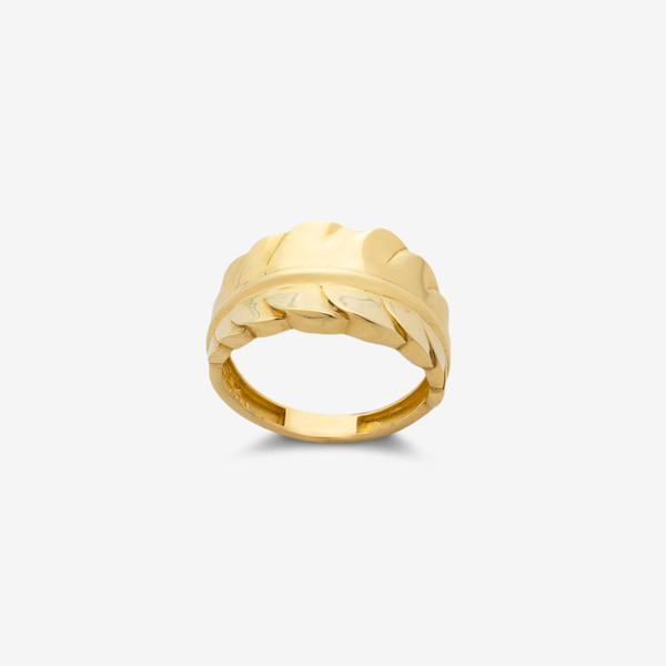 انگشتر طلا 18 عیار زنانه گلدم مدل R348001 سایز 53