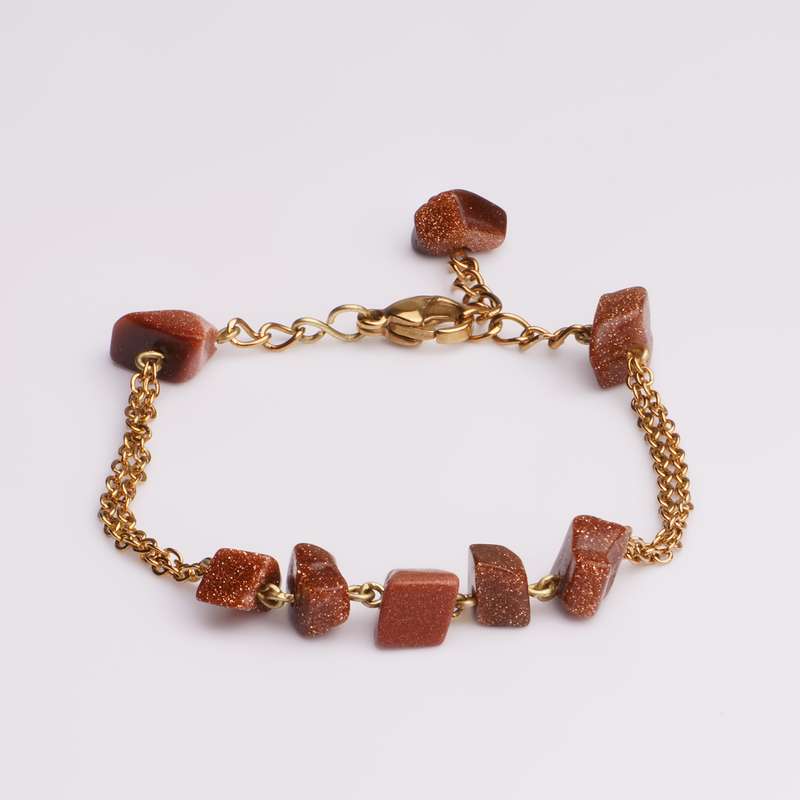 دستبند زنانه مدل سنگ دلربا نامنظم کد 48