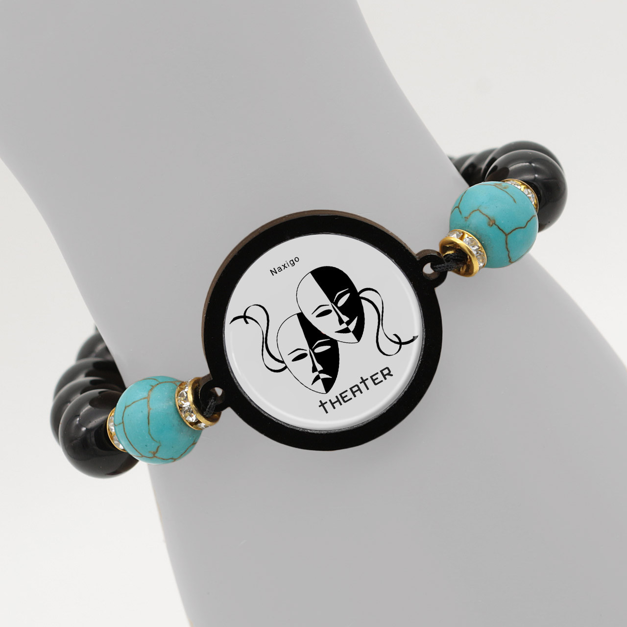 دستبند زنانه ناکسیگو طرح تئاتر کد BR3977