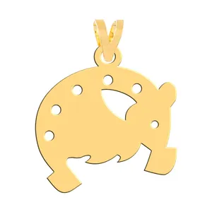 آویز گردنبند طلا 18 عیار زنانه فرشته مدل نعل و اسب WNL-000453