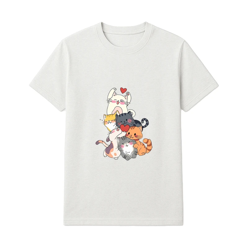 تی‌شرت آستین کوتاه پسرانه مدل پیشی های شیطون