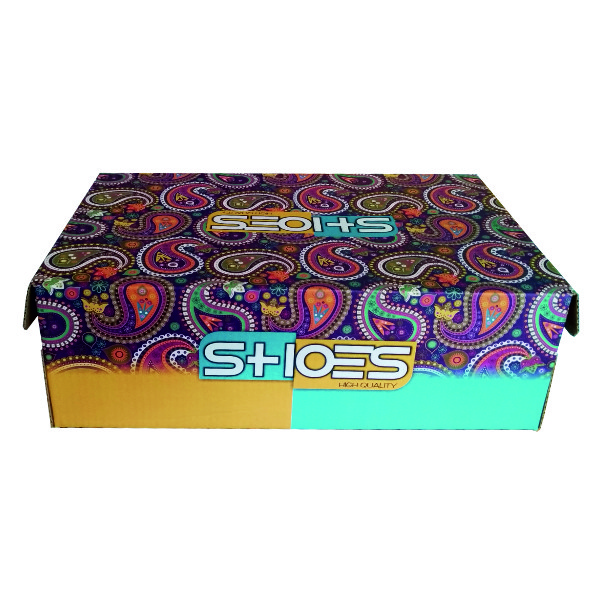 جعبه بسته بندی مدل کفش زنانه طرح ترمه کد Z3 بسته 50 عددی