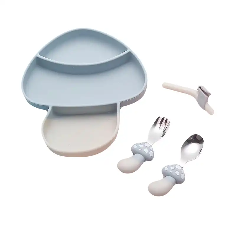 ست ظرف غذا کودک 4 تکه مدل قارچ