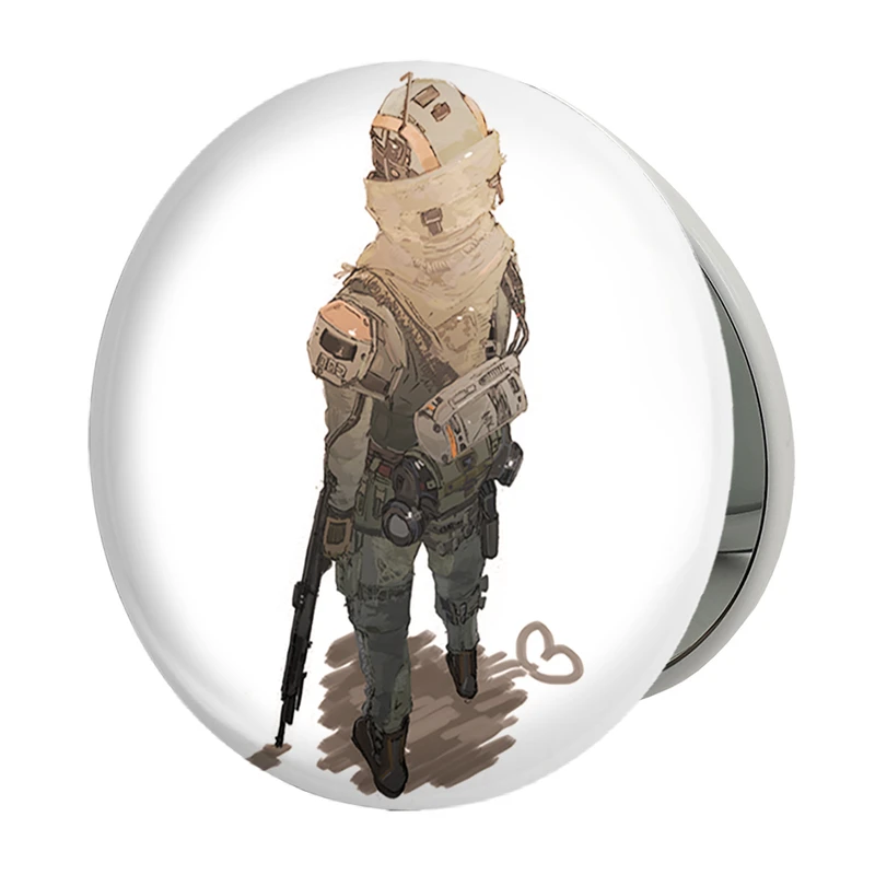 آینه جیبی خندالو طرح بازی تایتان فال (Titanfall) مدل تاشو کد 32629