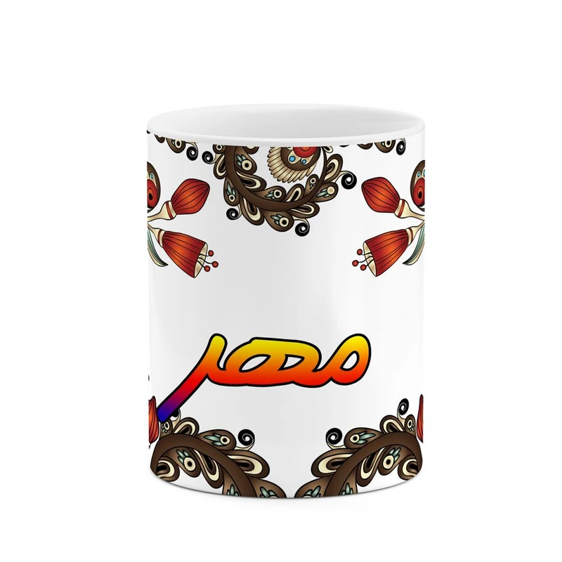 ماگ کاکتی مدل اسم مهر طرح سنتی گل و بته کد mgh47694