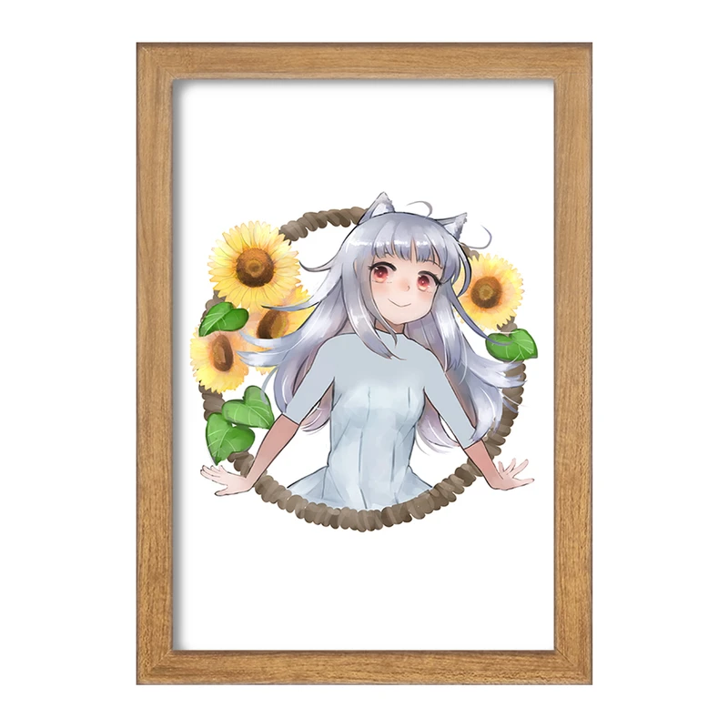 تابلو خندالو مدل میوری انیمه ادویه و گرگ کد 36087