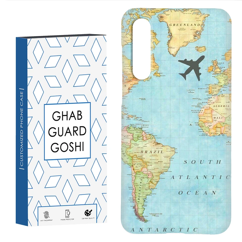 کاور قاب گارد گوشی طرح نقشه جهان کد TPU-057 مناسب برای گوشی موبایل شیائومی Mi 9 Pro
