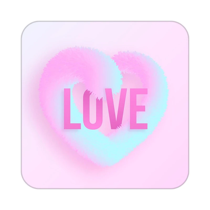 زیر لیوانی کاکتی طرح عاشقانه مدل mp39847