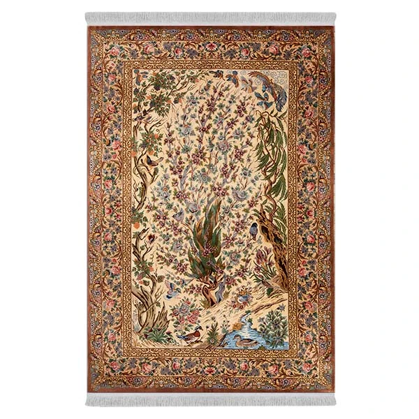 فرش پارچه‌ای دفه مدل فرشینه طرح مدرن کد 8055