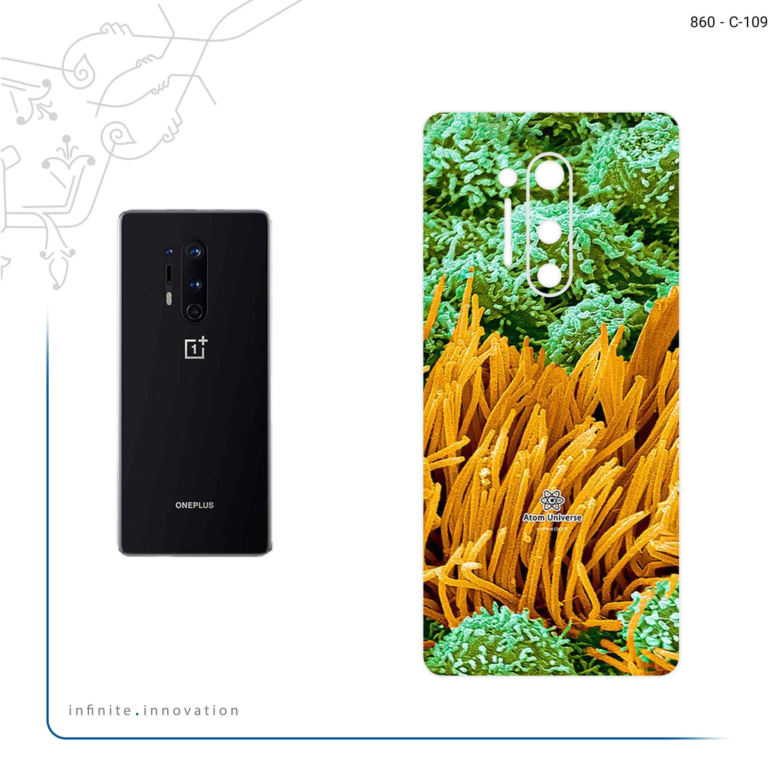 برچسب پوششی ماهوت مدل Atom Universe 6 مناسب برای گوشی موبایل وان پلاس 8 Pro