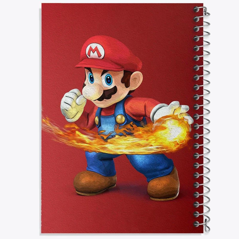 دفتر مشق 100 برگ خندالو طرح سوپر ماریو کد 30426