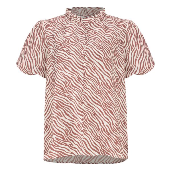 بلوز زنانه سرژه مدل 204587 رنگ قهوه ای