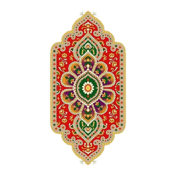 استیکر پارچه و لباس پاد آفرین مدل بته جقه سنتی کد 959