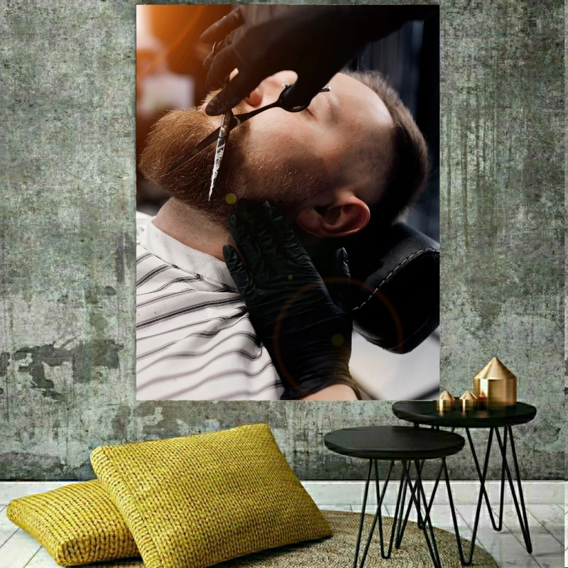 پوستر طرح آرایشگاه مردانه کد FP384