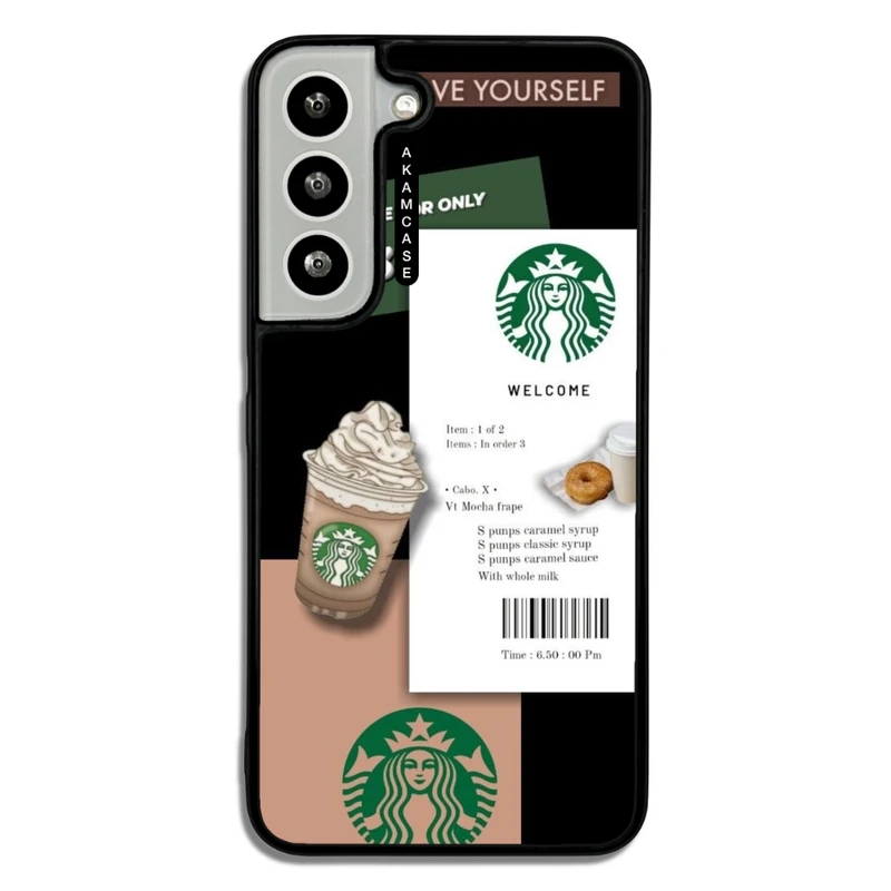 کاور آکام مدل AMCWSGS22-STARBUCKS10 مناسب برای گوشی موبایل سامسونگ Galaxy S22
