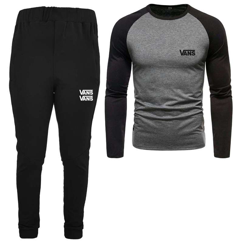 ست تی شرت و شلوار مردانه مدل 04081740 رنگ طوسی