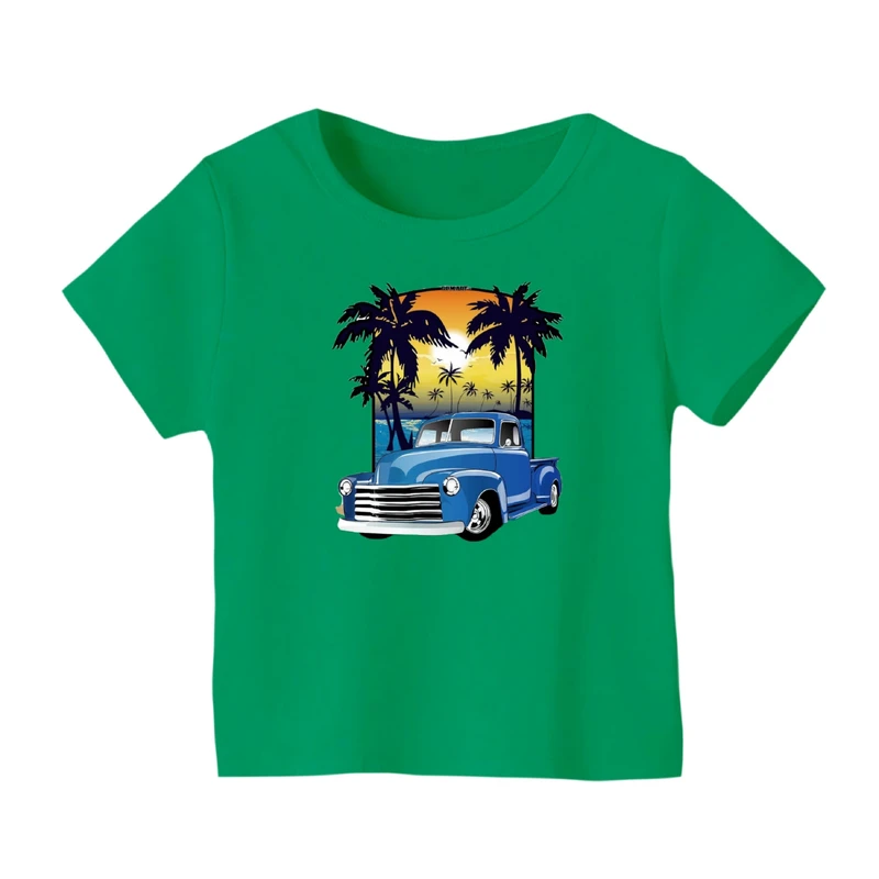 تی شرت آستین کوتاه بچگانه مدل ماشین کد ۶