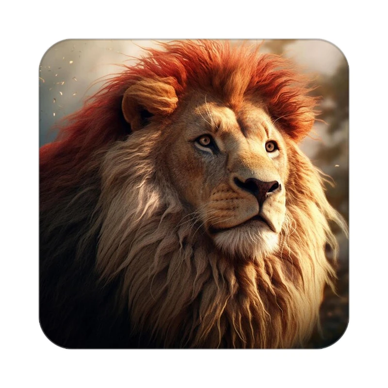 زیر لیوانی کاکتی طرح شیر مدل mp23869