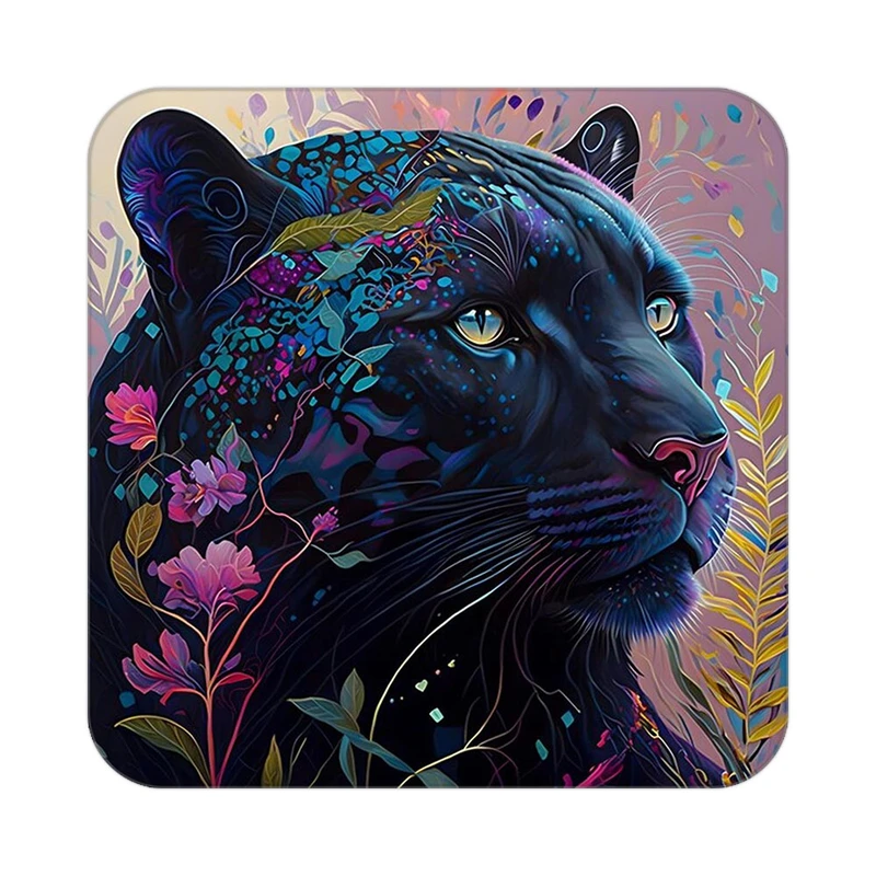 زیر لیوانی کاکتی طرح حیوانات رنگی مدل mp26543