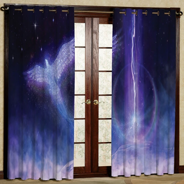 پرده مدل مخمل پانچی کد 6845 سایز 280x140 سانتی متر