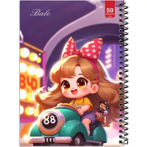 دفتر نقاشی 50 برگ انتشارات بله طرح دخترانه راننده کد A4-L676