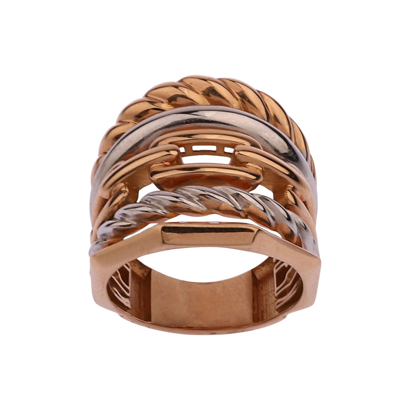 انگشتر طلا 18 عیار زنانه با طرح پورتوفینو صلاحی گلد مدل 17212 سایز 56