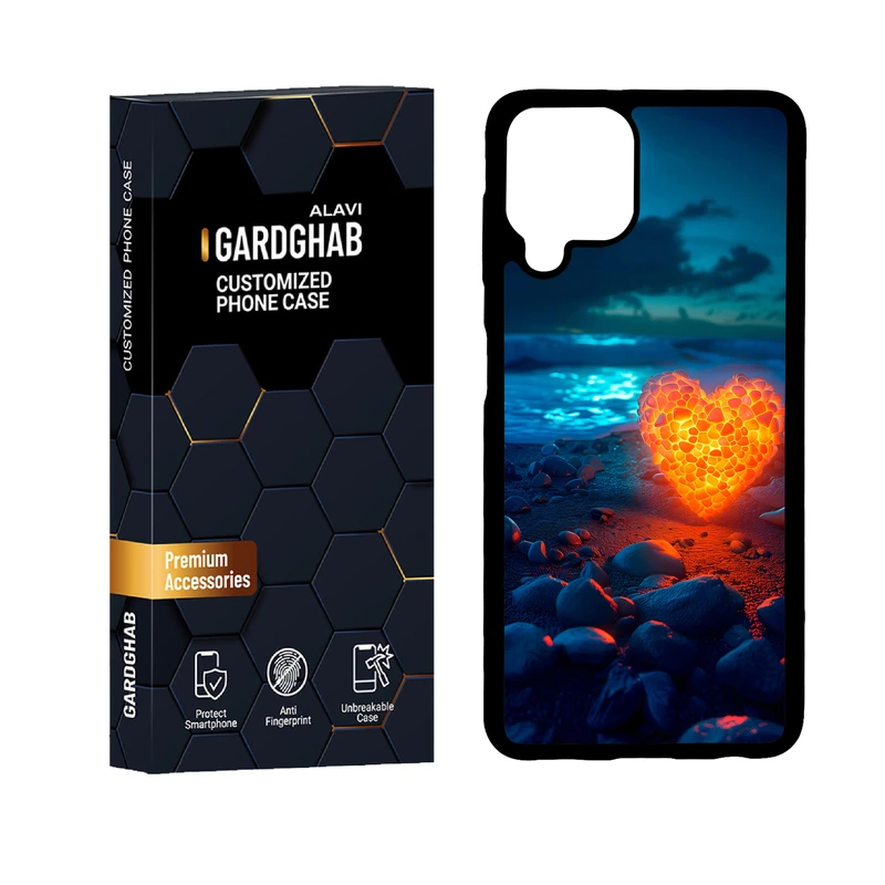 کاور گارد قاب علوی مدل دور ژله ای عاشقانه مناسب برای گوشی موبایل سامسونگ  Galaxy A22 4G