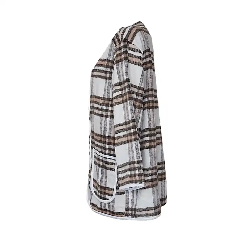 پالتو زنانه مدل فوتر چهارخونه