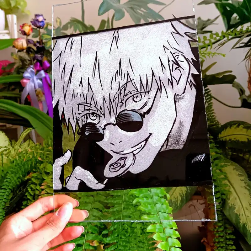 نقاشی انیمه مدل گوجو ساتورو