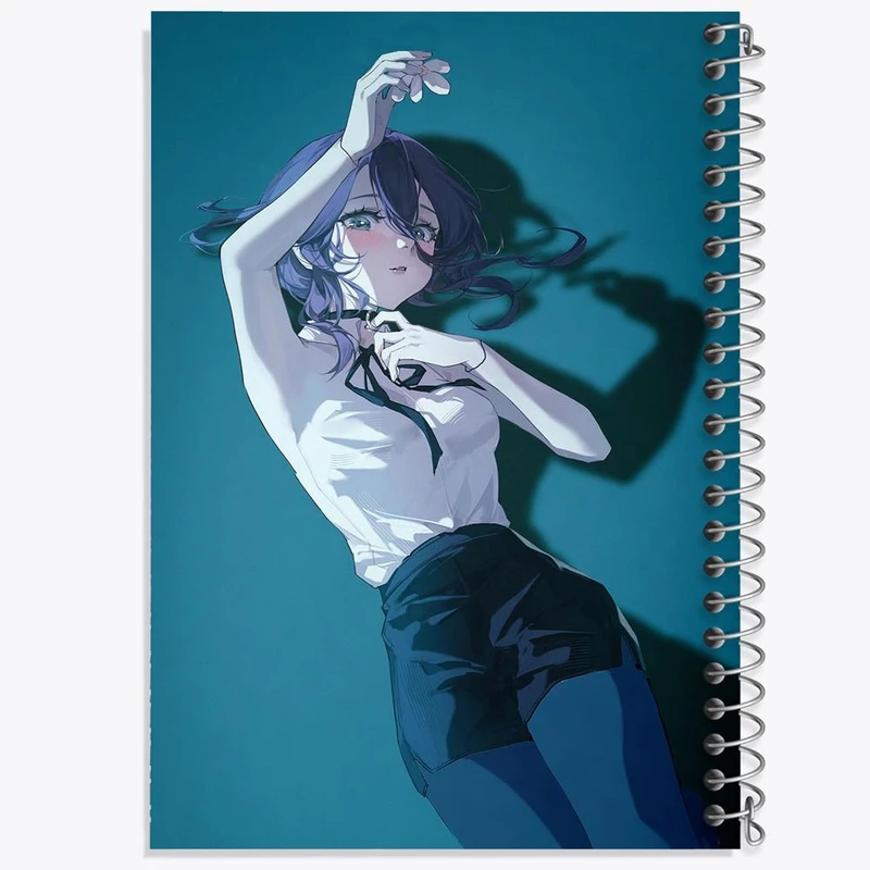 دفتر مشق 50 برگ خندالو مدل ریزه انیمه مرد اره ای Chainsaw Man کد 23168