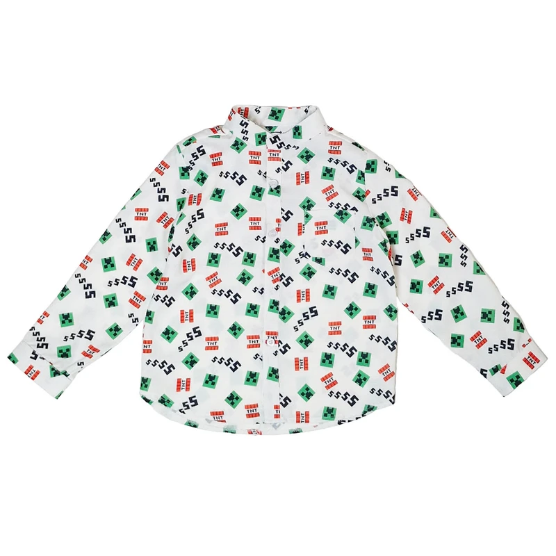 پیراهن پسرانه تیتیش مدل Minecraft