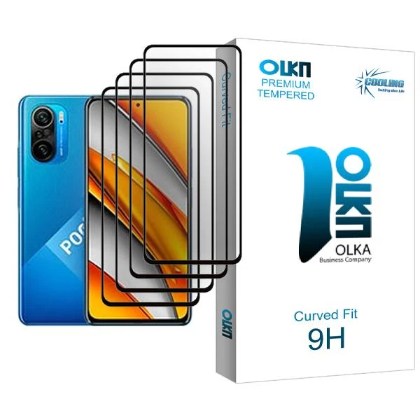 محافظ صفحه نمایش کولینگ مدل Olka Glass MIX004 مناسب برای گوشی موبایل شیائومی Poco F3 بسته چهار عددی