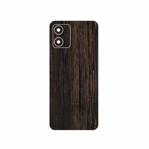 MAHOOT Burned_Wood Cover Sticker for Motorola Moto E13