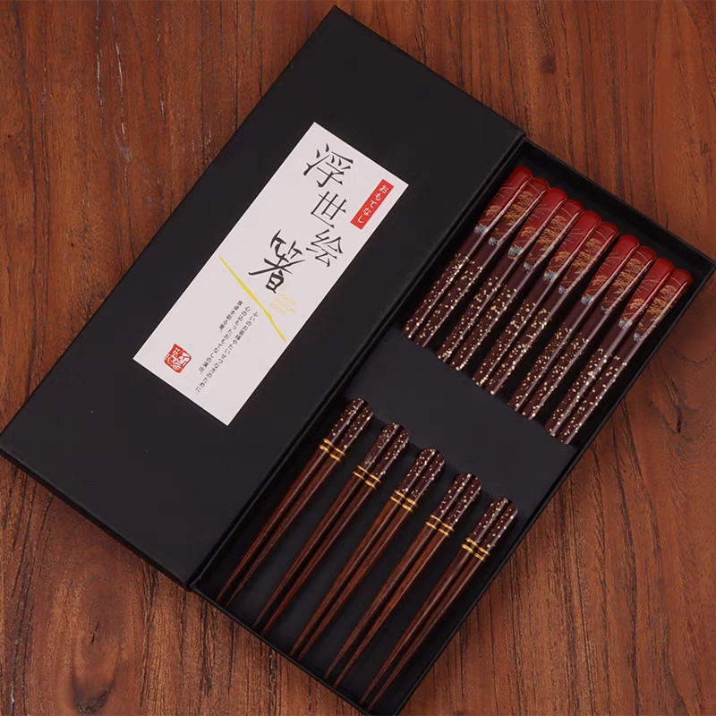 چوب غذاخوری مدل چاپستیک کد MRK08 مجموعه دو عددی