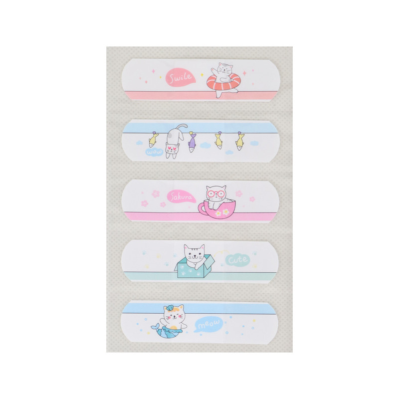 چسب زخم مدل فانتزی طرح گربه بلا کد 027 بسته 5 عددی