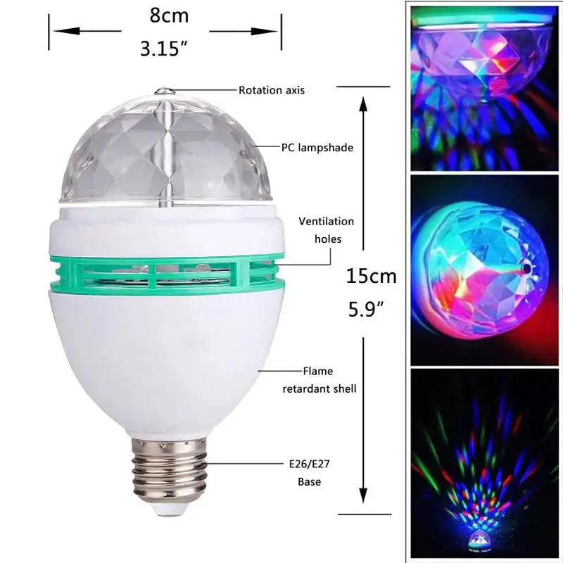 رقص نور مدل گردان LED کد 777