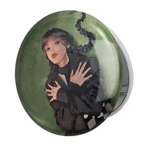 آینه جیبی خندالو طرح سریال ونزدی Wednesday مدل تاشو کد 25295 