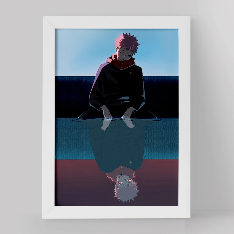 تابلو خندالو مدل یوجی و سوکونا انیمه جوجوتسو کایزن کد 11115