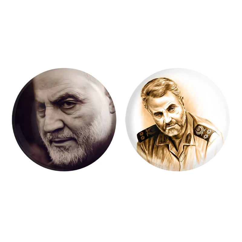 مگنت خندالو طرح سردار سلیمانی کد 25992605 مجموعه 2 عددی