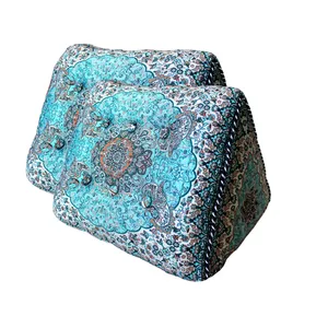 پشتی ترمه مدل مثلثی طرح شاه نشین کد10080بسته دو عددی