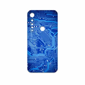 MAHOOT Blue Printed Circuit Board Cover Sticker for Motorola One Vision Plus
