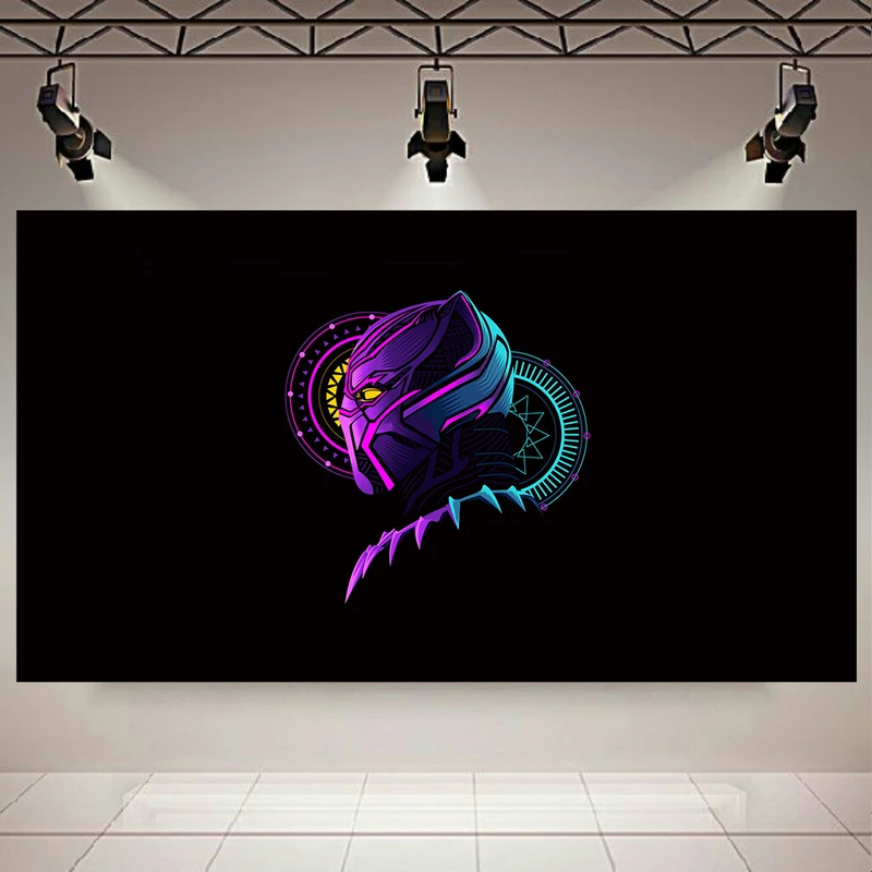 تابلو بوم طرح Black panther مدل Art کد AR4110