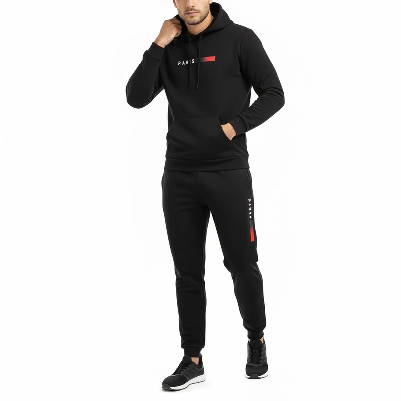 ست هودی و شلوار ورزشی مردانه مدل NHADHODBPAR