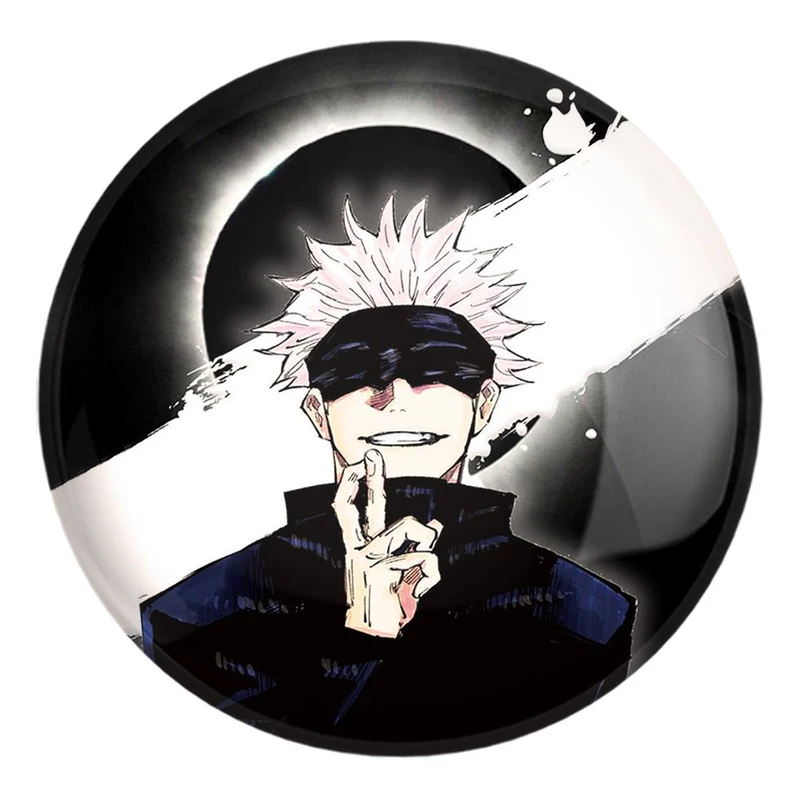 پیکسل خندالو طرح گوجو ساتورو انیمه جوجوتسو کایزن کد 11085 مدل بزرگ