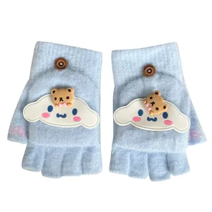 دستکش بافتنی بچگانه مدل کرومی  کد 11