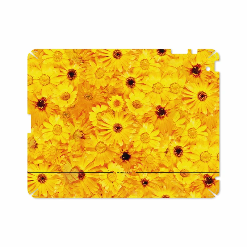 برچسب پوششی ماهوت مدل Yellow-Flower مناسب برای تبلت اپل iPad 2 2011 A1397