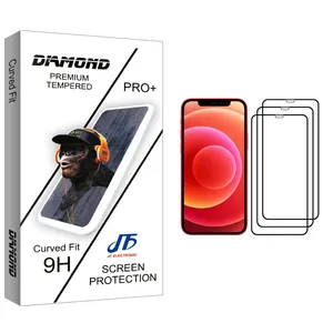 JF Diamond glass Screen Protector For Apple iPhone 12 mini Pack Of 3