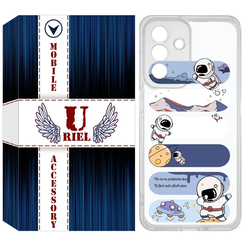 کاور یوریل مدل Clear کد 30 طرح کهکشان مناسب برای گوشی  موبایل سامسونگ Galaxy A17