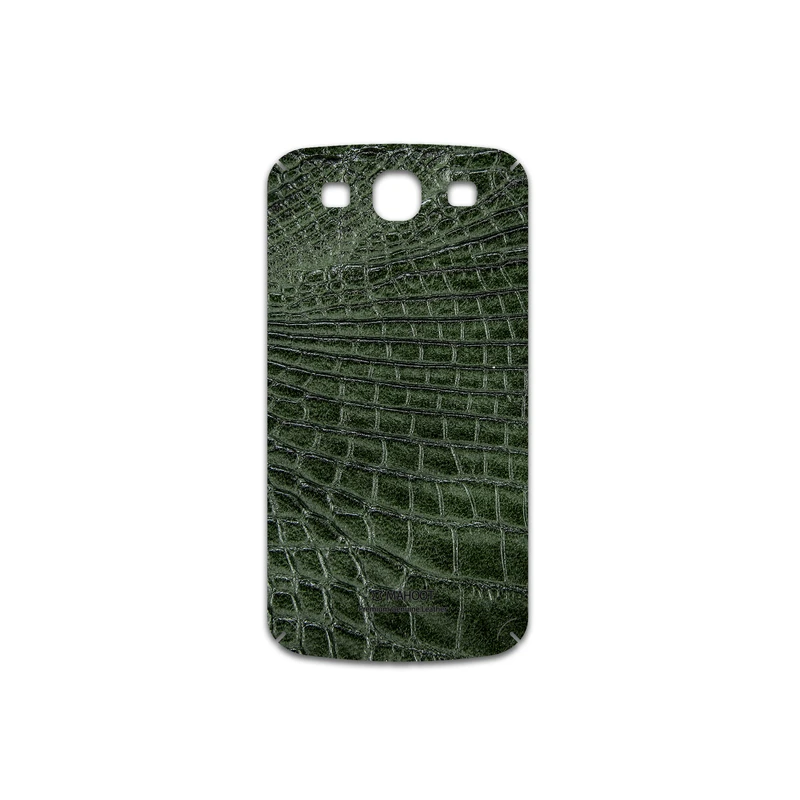 برچسب پوششی ماهوت مدل Green-Crocodile-Leather مناسب برای گوشی موبایل سامسونگ Galaxy S3 Neo