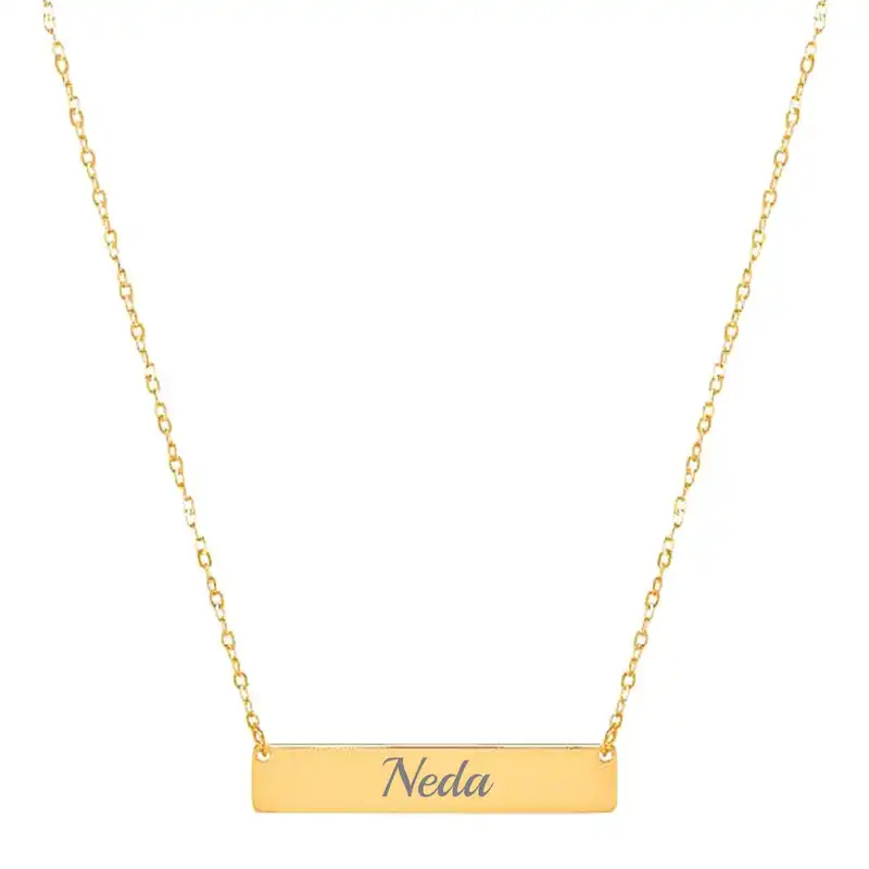 گردنبند طلا 18 عیار زنانه لیردا مدل ندا